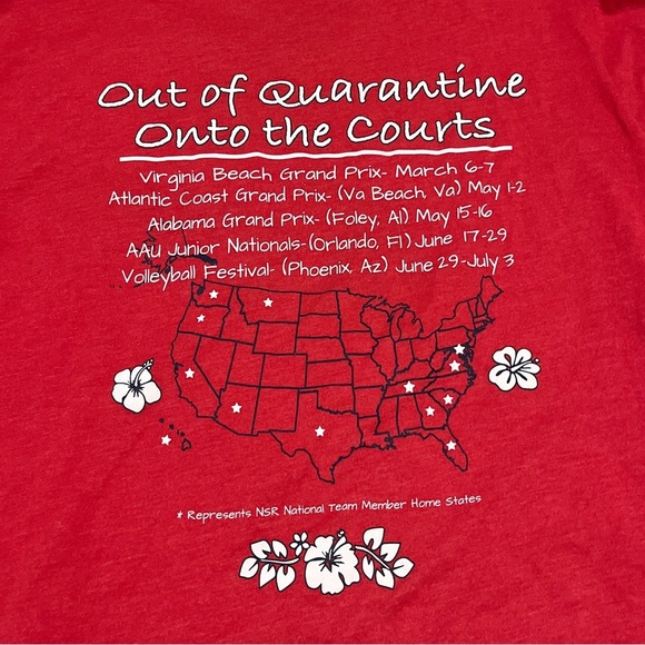 national volleyball shirt - Picture 2 of 2